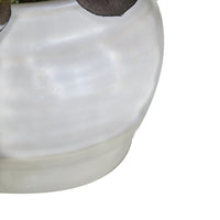 Nori Accent Table, Round Marble Top, Conical Wood Base, Brown 21 Inch-BM355629