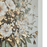 Faiz Wall Art Set of 2, Pitcher w Flowers, Embellished Gold Foil, Gray 24x35 - BM355640