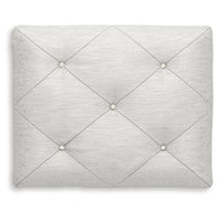 Koze Vanity Stool, Foam Seat, Tufted Polyester, Matte White 19 Inch - BM355641