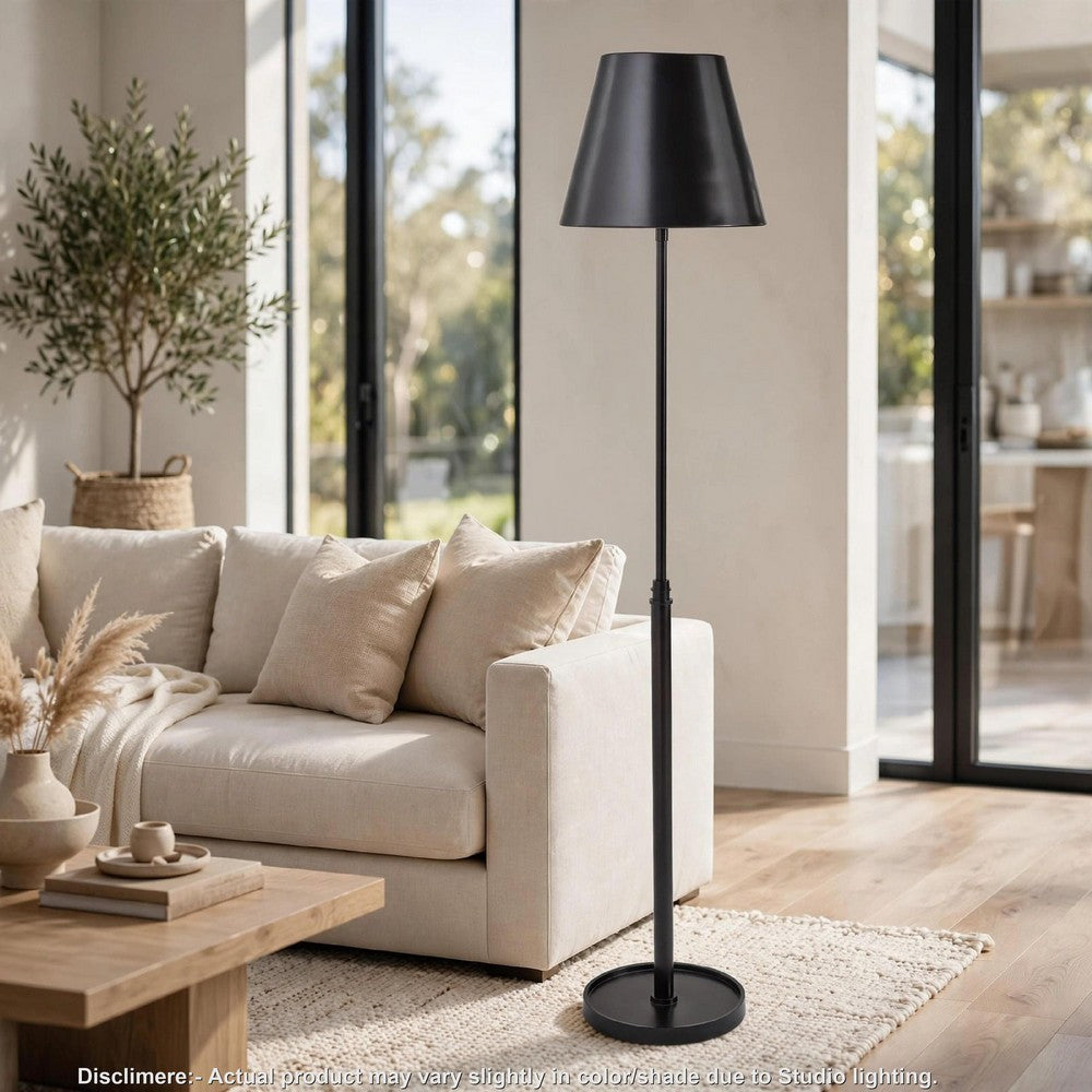 Wima Floor Lamp, Empire Shade, Oil-Rubbed Bronze, Modern Metal 63 Inch-BM355642