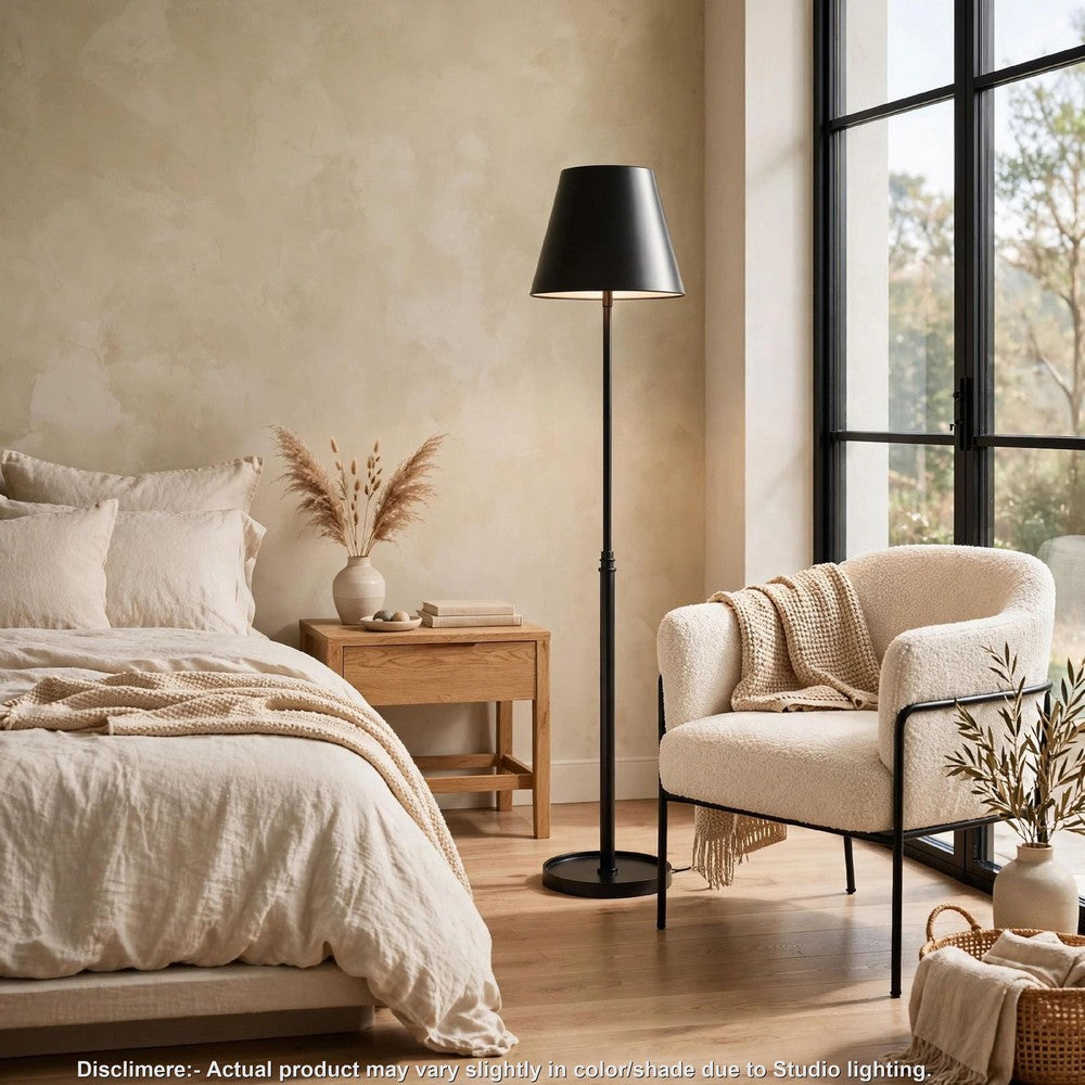 Wima Floor Lamp, Empire Shade, Oil-Rubbed Bronze, Modern Metal 63 Inch-BM355642