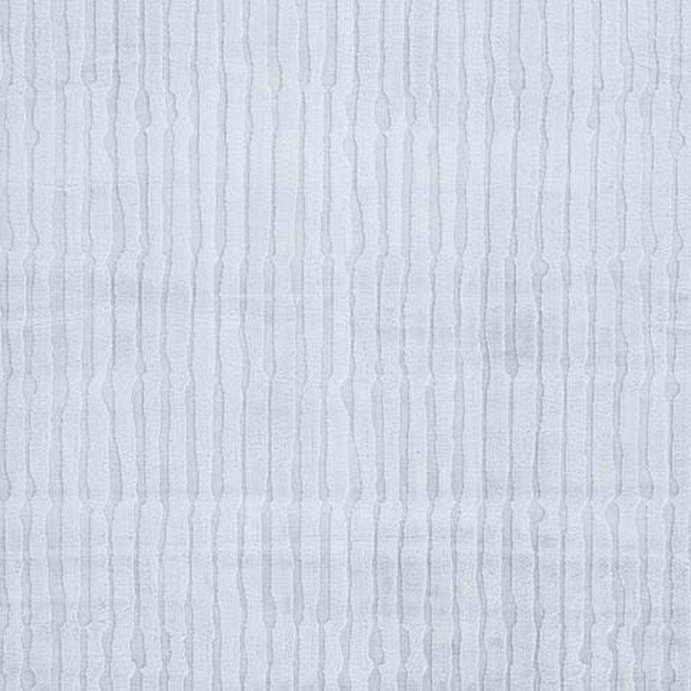 Worly 5x7 Medium Area Rug, Polyester Faux Fur, Subtle Stripe Gray-BM355654