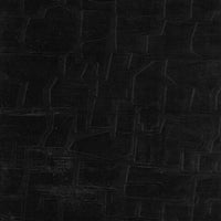 Giya Medium Area Rug, Abstract Black, 8mm Pile, Polyester Faux Fur, 5x7-BM355655