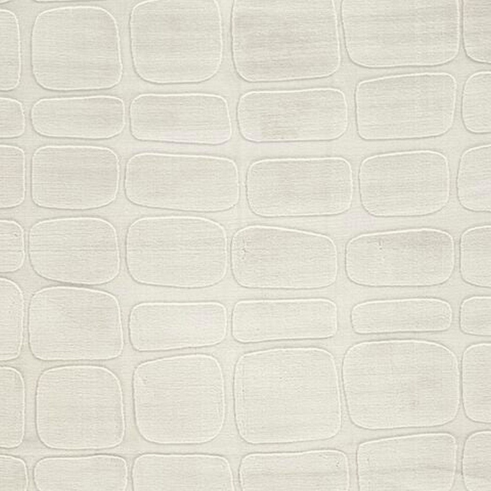 Malvin Medium Area Rug, Abstract Sandstone Cream, Polyester Faux Fur, 5x7 - BM355656