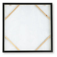 Repy Wall Art Painting, Botanical Floral Tan Brown, Black Frame, 40x40 - BM355658