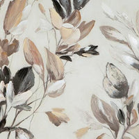 Repy Wall Art Painting, Botanical Floral Tan Brown, Black Frame, 40x40 - BM355658