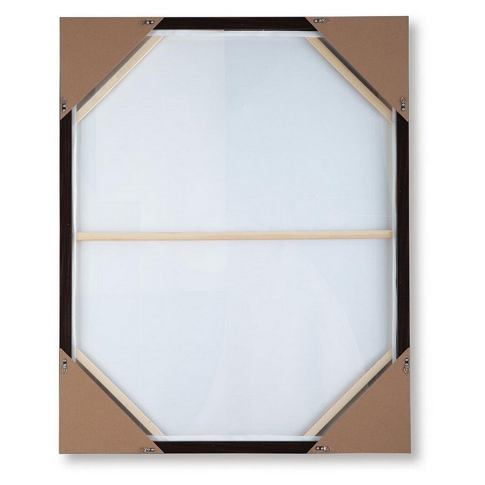 Eyna Modern Wall Painting. Abstract Geometric Black Brown Tan, 40x50 -BM355665