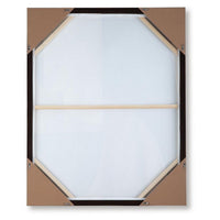 Eyna Modern Wall Painting. Abstract Geometric Black Brown Tan, 40x50 -BM355665