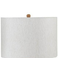 Aysa Floor Lamp with Fabric Drum Shade, Natural Brown Tapered Wood 60 Inch - BM355673