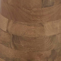 Aysa Floor Lamp with Fabric Drum Shade, Natural Brown Tapered Wood 60 Inch - BM355673