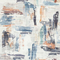 Hessy Abstract Large Area Rug with Brushstroke Pattern, Multicolor 8x10