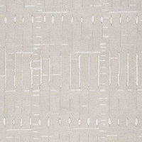 Berty Hand-Tufted Medium Area Rug, Abstract Stripes, Tan, Ivory Wool 5x7