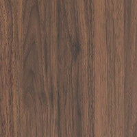 Fery Nightstand with 2 Drawers, Black Metal, Walnut Brown Wood 24 Inch-BM355697