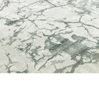Toby Modern Washable Large Area Rug with Abstract Patterns, Gray Faux Fur 8x10