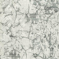 Toby Modern Washable Large Area Rug with Abstract Patterns, Gray Faux Fur 8x10
