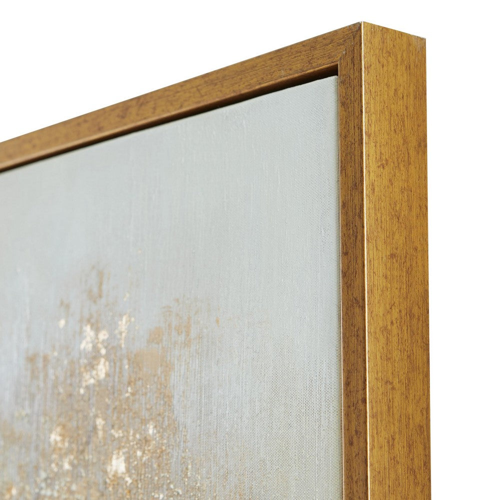 Davy Autumn-Tree Wall Art with Gold Foil Accent, Brown, Canvas 36x60