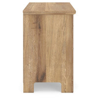 Maki Nightstand with 2 Drawers, Built-In USB Charging, Brown Wood 25 Inch-BM355708