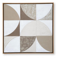 Harun Wall Art with Abstract Geometric Design, Multicolor Canvas 40x40