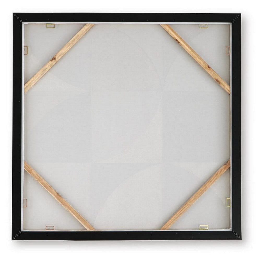 Harun Wall Art with Abstract Geometric Design, Multicolor Canvas 40x40