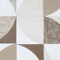 Harun Wall Art with Abstract Geometric Design, Multicolor Canvas 40x40