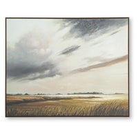 Tayo Hand-Painted Wall Art, Landscape Scenic Detail, Multicolor Canvas 40x50
