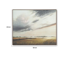 Tayo Hand-Painted Wall Art, Landscape Scenic Detail, Multicolor Canvas 40x50