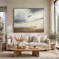 Tayo Hand-Painted Wall Art, Landscape Scenic Detail, Multicolor Canvas 40x50