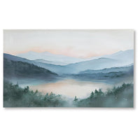 Verny Wall Art with Mountain Landscape Design, Multicolor Canvas 36x60