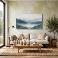 Verny Wall Art with Mountain Landscape Design, Multicolor Canvas 36x60