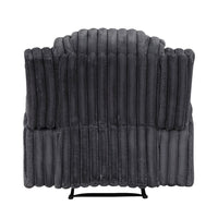 Phil Tab-Pull Recliner Chair with Cup Holders, Dark Gray Corduroy - BM355883