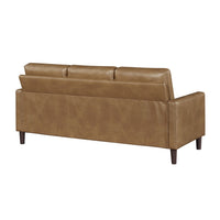 Xyna Modern Sofa with Faux Wood Feet Design, Brown Textured Fabric - BM355924