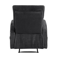 May Wall Hugger Reclining Chair, Storage Pocket, Dark Gray Microfiber - BM355926