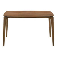 Ebik Mid-Century Dining Table, Tapered Legs, Walnut Brown, 59 Inch-BM356300