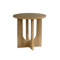 Moloy Coffee Table Set with 2 End Tables, Cross Arch Base, Brown Wood-BM356310