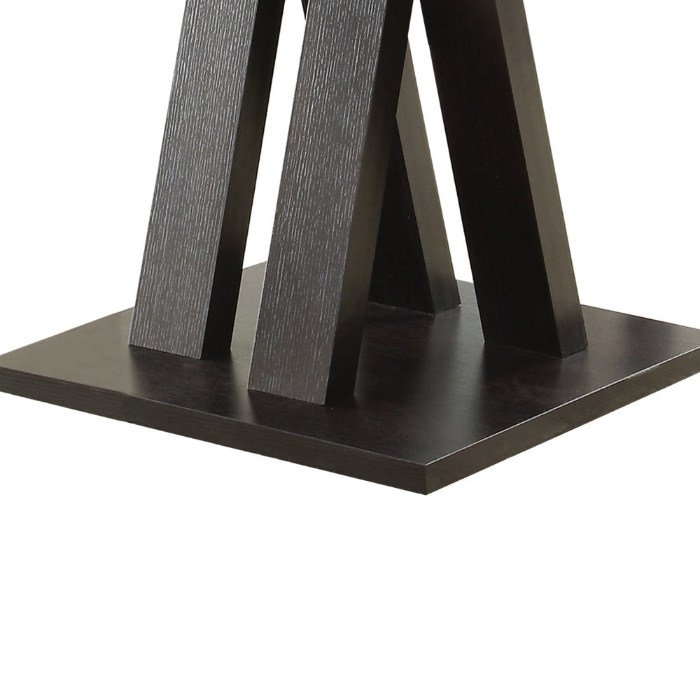 Contemporary Style Wooden Bar Table, Brown - BM68966