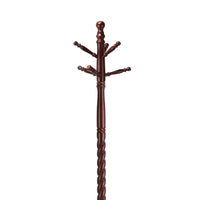 BM69279 Traditional Style Coat Rack, Merlot Brown