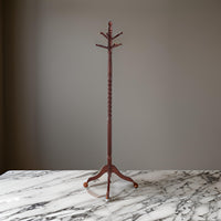 BM69279 Traditional Style Coat Rack, Merlot Brown