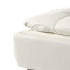 BM69567 Faux Leather Ottoman with Reversible Tray Tops, White