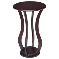 Contemporary Plant Stand With Bottom Storage Shelf, Brown - BM160089