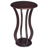 Contemporary Plant Stand With Bottom Storage Shelf, Brown - BM160089