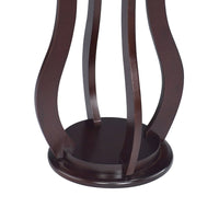 Contemporary Plant Stand With Bottom Storage Shelf, Brown - BM160089