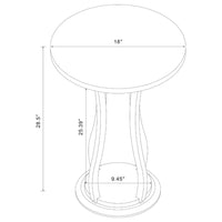 Contemporary Plant Stand With Bottom Storage Shelf, Brown - BM160089