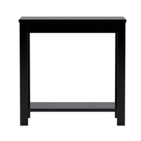 Minimalistic  designed Wooden Chairside Table, Black - BM157885