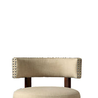 BM131355 Lynsey Contemporary 24"Barstool Withlinen Cushion, Set Of 2