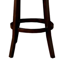 Swivel Bucket Back Barstool with Flared legs, Set of 2, Beige and Brown - FOA-CM-BR6252BG-29-2PK