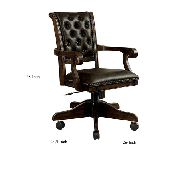Kalia Contemporary Arm Chair, Brown Finish - BM131413