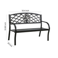 Minot Slated Seat Patio Bench - FOA-CM-OB1809