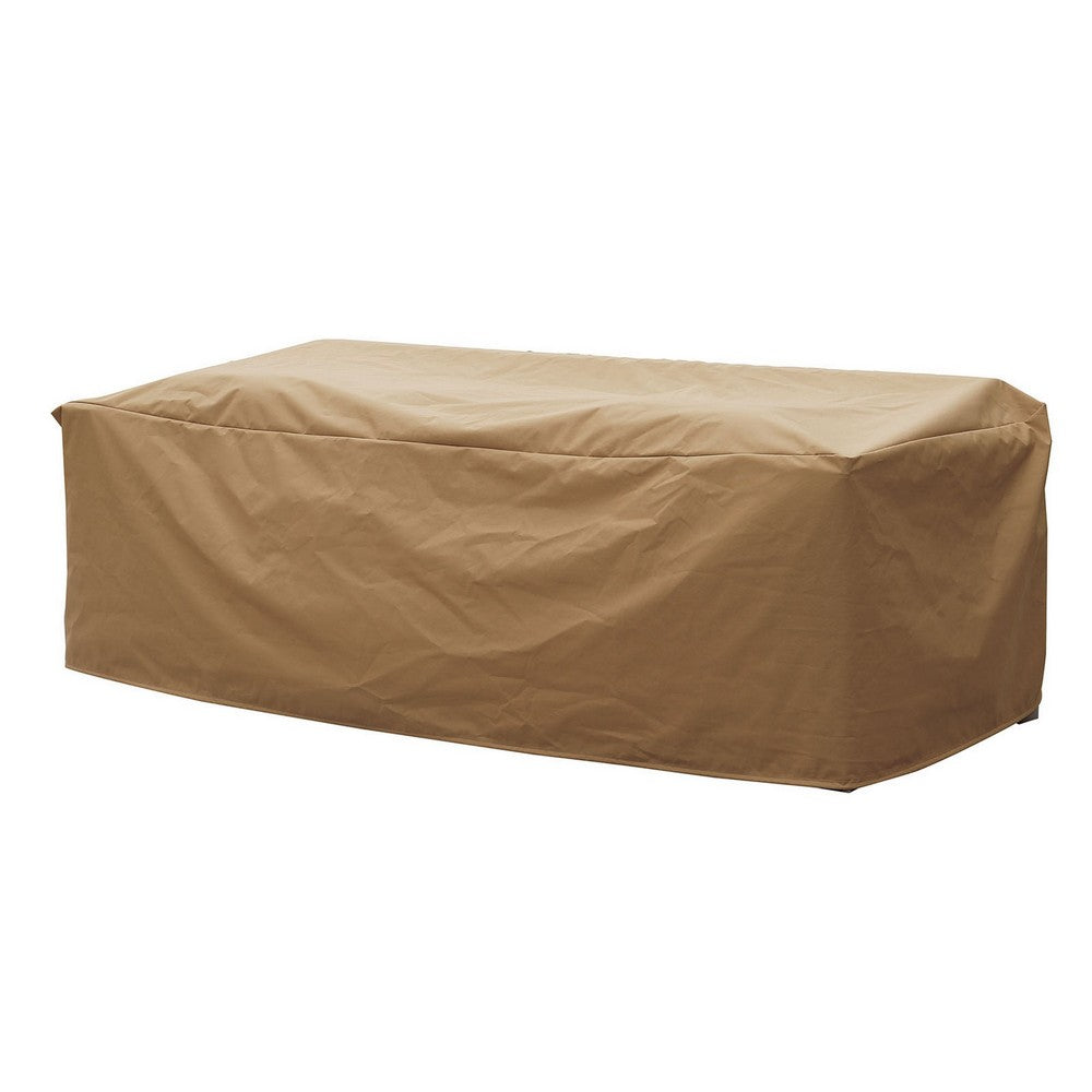 Waterproof Fabric Dust Cover for Outdoor Sofa, Medium, Brown - FOA-CM-OS1998-M