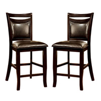 Woodside II Transitional Counter Height Chair Expresso, Set Of Two - BM131169