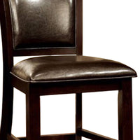 Woodside II Transitional Counter Height Chair Expresso, Set Of Two - BM131169